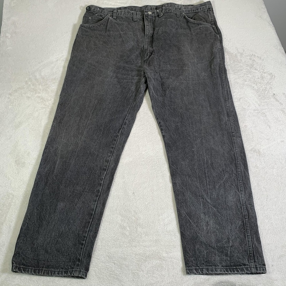 Vintage Wrangler 39902BK Jeans Mens 46x32 (Tag 46x32) Charcoal USA Made 80s